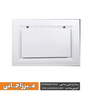 دریچه داکت اسپلیت آلومینیومی با درب ساده لولایی